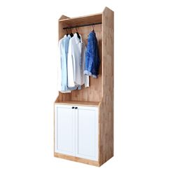 Tủ quần áo nhỏ gọn gỗ cao su tự nhiên TQA68031