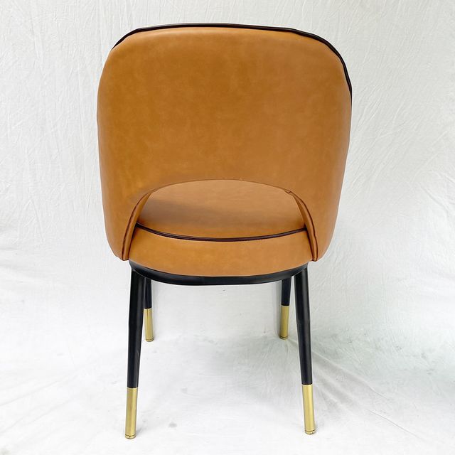 Ghế ăn, ghế cafe Collin nệm simili màu cam GA68030