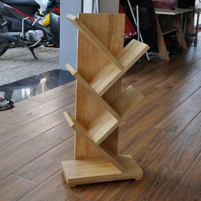 Kệ sách mini để bàn hình nhánh cây bằng gỗ 40x20x80(cm) HDKS008