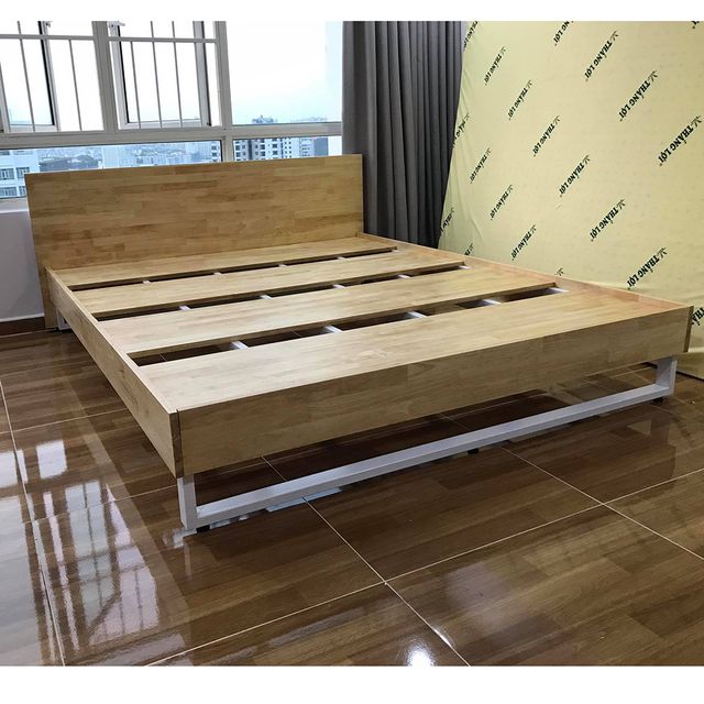 Giường ngủ Ferro viền gỗ 200x160x35(cm) GN68005