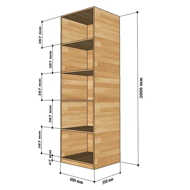 Tủ quần áo 5 tầng đơn giản gỗ cao su TQA68021