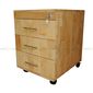 Tủ hồ sơ cá nhân gỗ tự nhiên có 3 ngăn kéo 50x40x50cm HDTCN001