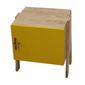 Tủ cá nhân mini 1 cánh cửa màu vàng chân gỗ chữ A xếp chồng độc đáo - 40x40x48 (cm) HDTCN68007