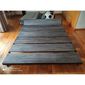 Giường ngủ TARY gỗ cao su khung sắt lắp ráp GN68021