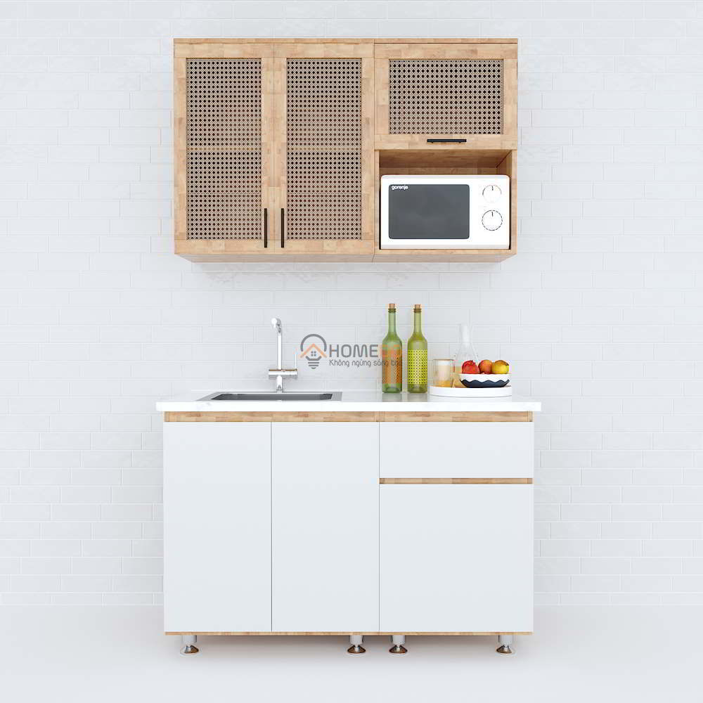 Hệ tủ bếp mini gỗ cao su 1m2 là sự lựa chọn hoàn hảo cho các căn bếp nhỏ. Không chỉ tiết kiệm không gian mà hệ tủ này còn rất tiện lợi trong việc sắp xếp đồ dùng bếp. Với màu sắc đa dạng và chất liệu gỗ cao su chắc chắn, hệ tủ bếp này sẽ giúp bạn tận dụng tối đa không gian bếp. Khám phá hình ảnh để thấy sự tiện ích của hệ tủ bếp mini này.