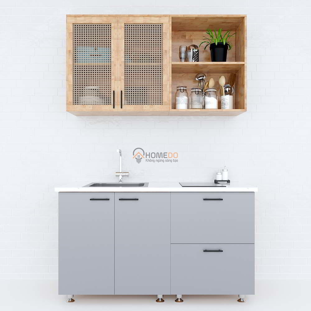 Tổng hợp top 9 mẫu tủ bếp gỗ nhỏ gọn phù hợp cho không gian bếp có diện tích nhỏ